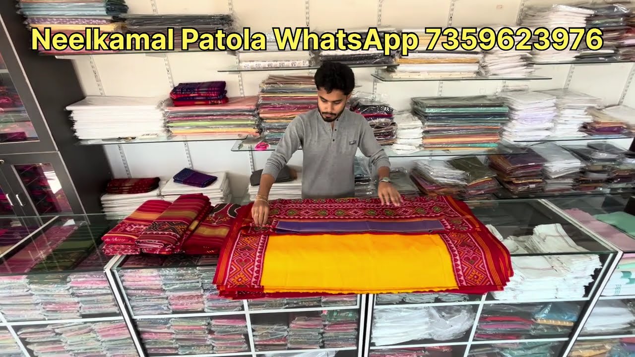 "Heavy Quality 8 Ply Silk | Single Ikkat Plain Patola Saree 😍"