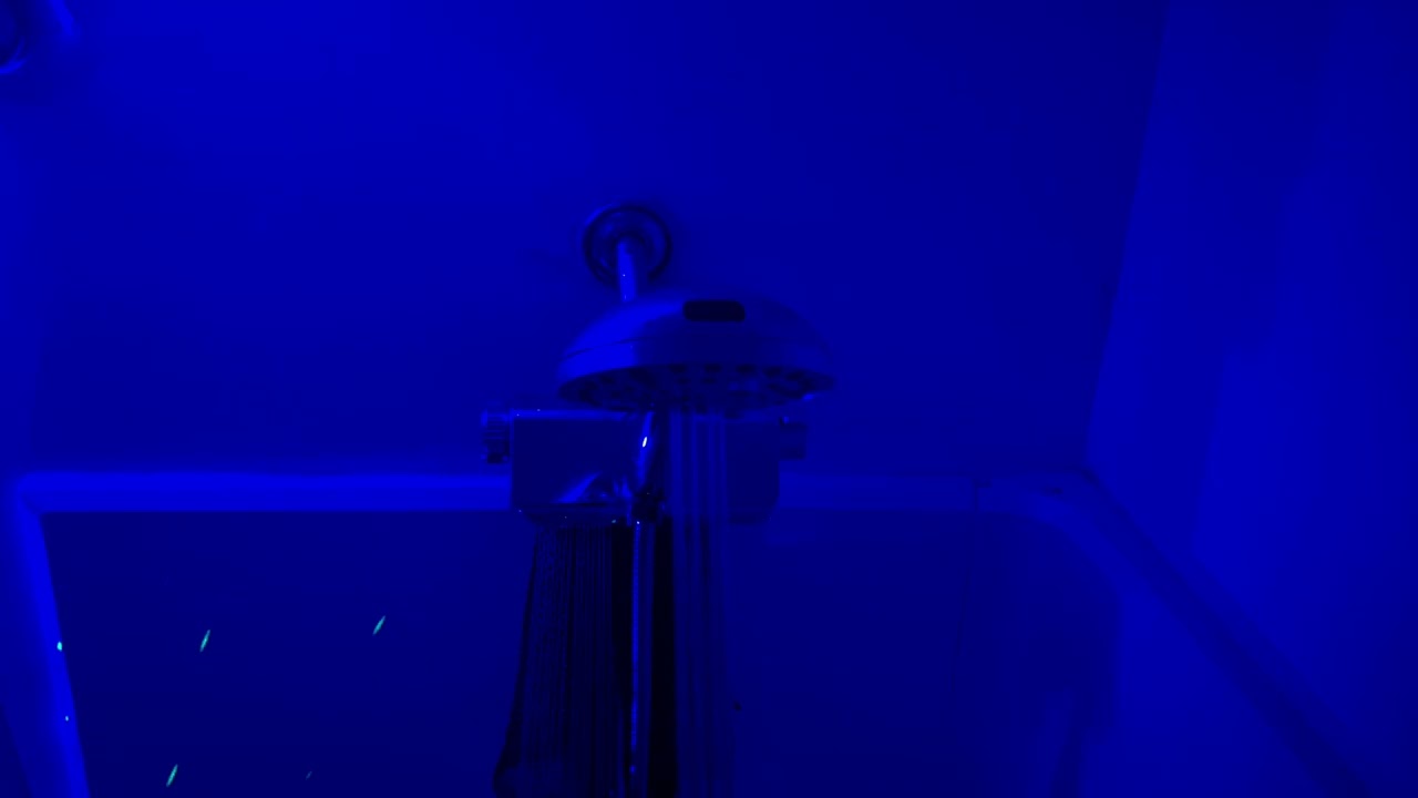 4 hour Dark Blue Shower Sounds | White Noise Sleep Sounds