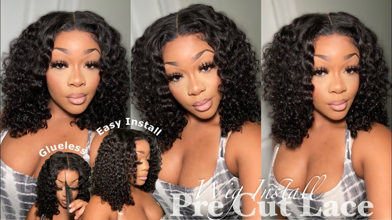 PRE CUT GLUELESS SHORT BOUNCY CURLY WIG 😍🔥 Ft. Recool Hair 💕