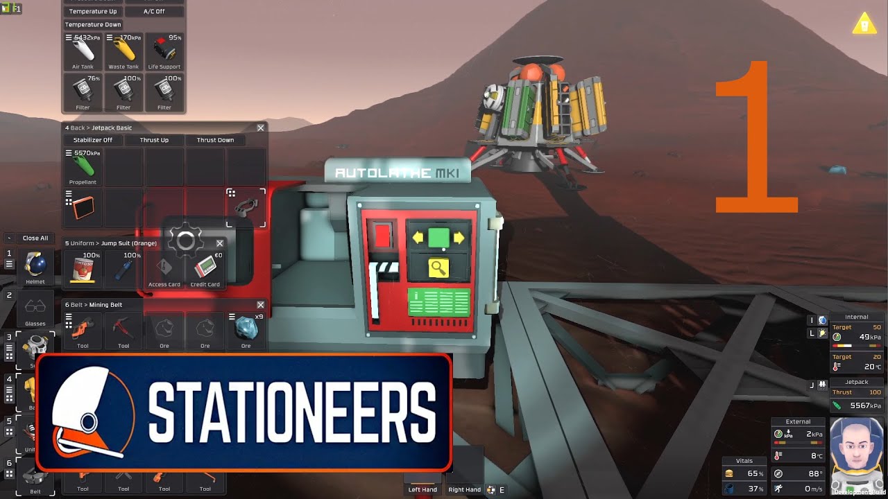 A new beginning: Stationeers Mars tutorial from the start begining with burnt toes!