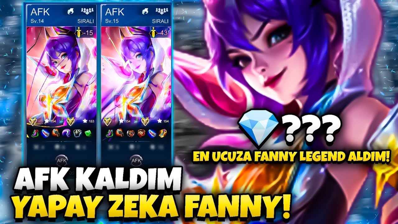 FANNY LEGEND KOSTÜMÜNÜ EN UCUZA ÇIKARTTIM! 💎??? - YAPAY ZEKAYA FANNY OYNATTIM! - Mobile Legends