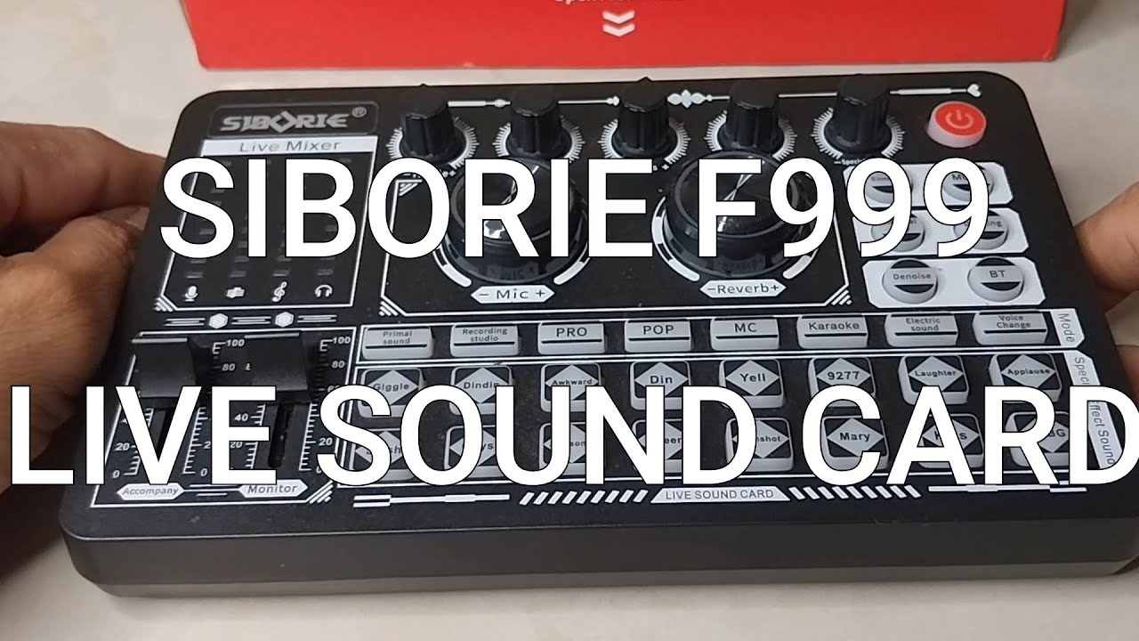 REVIEW SOUNDCARD SIBORIE F999, SOUNDCARD MANTAP [ SOUND CARD  F999 LIVE STREAMING,