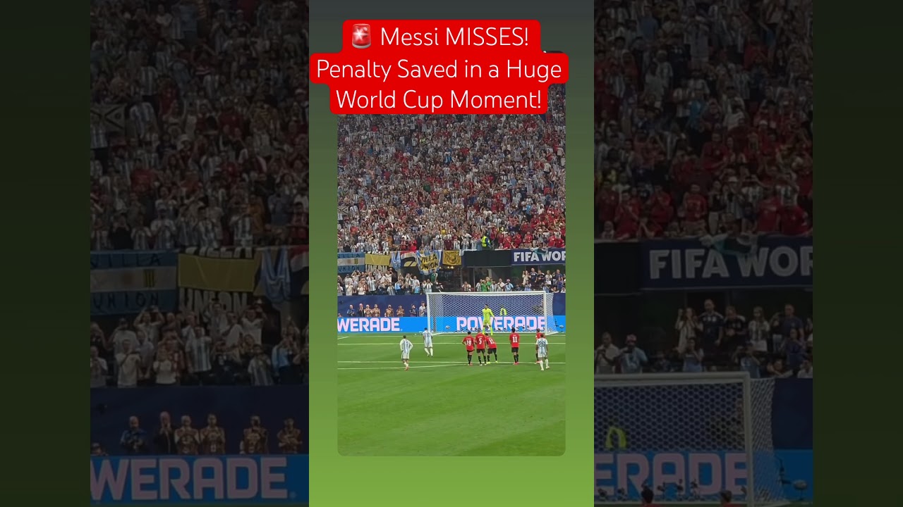 😱 MESSI PENALTY SAVED! Argentina Left in Shock!🇦🇷#worldcup2026 #argentina #messi #egypt #salah