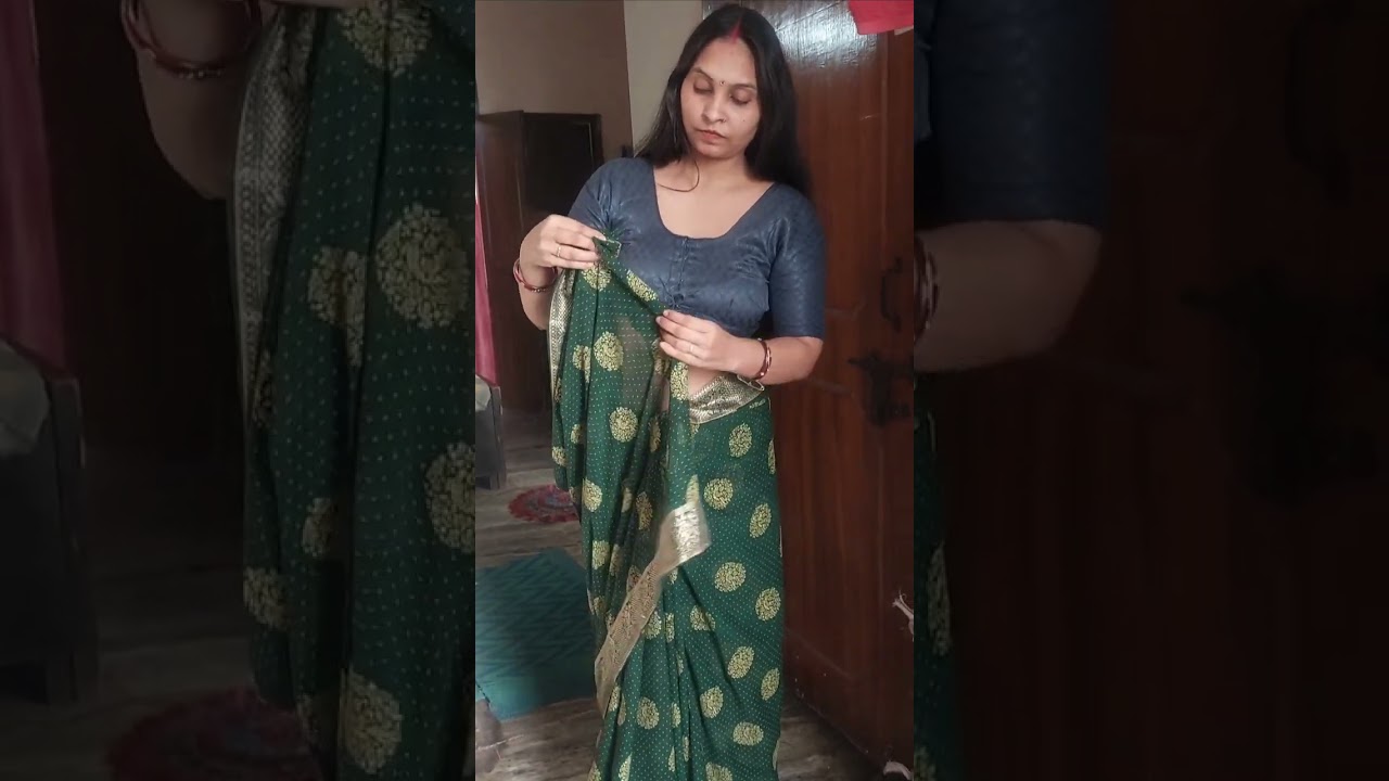 New way to style saree 💗💗🤗🤗#raping 🥻 #kalpanasharma 