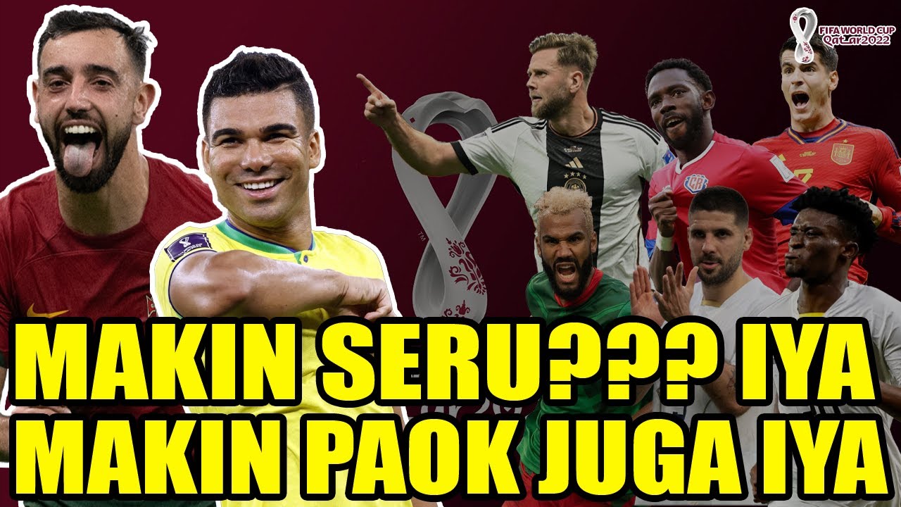 PORTUGAL BRAZIL LOLOS, JERMAN IMBANG SAMA SPANYOL TAPI BELUM TENTU LOLOS WKWKWK