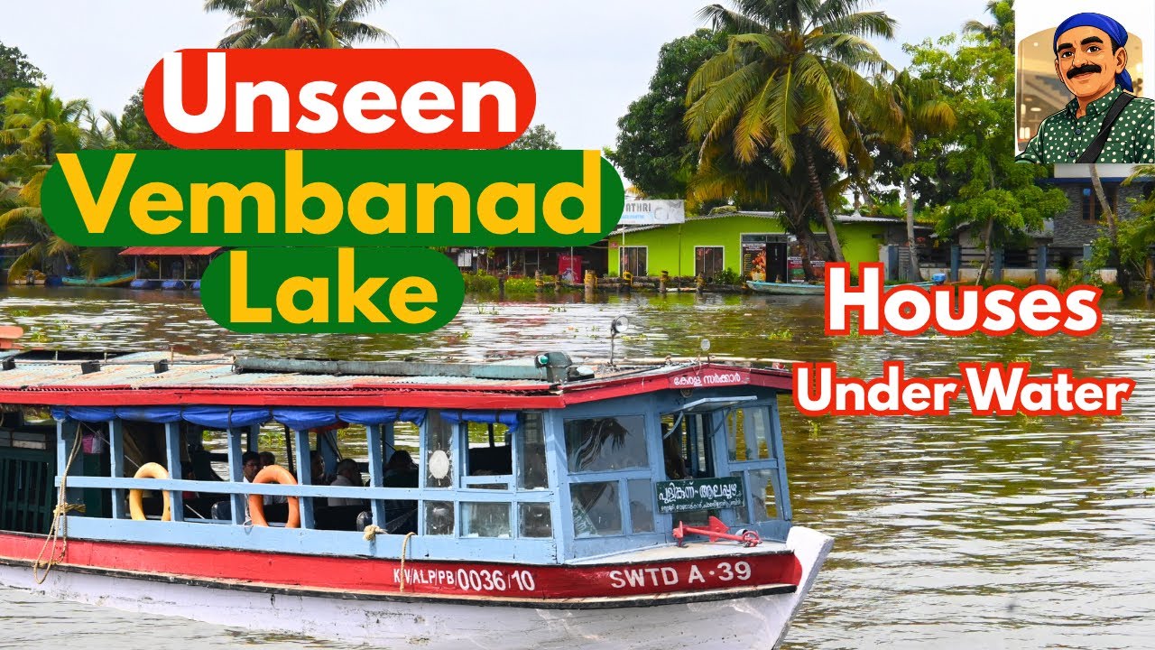 My Monsoon Boat Trip / Kottayam to Alappuzha Boat Service / FLOODED Vembanad Lake 