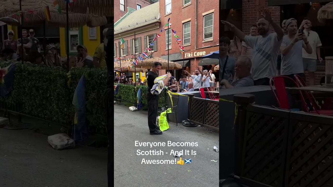 When the Tartan Army Invades Boston for the World Cup - Everyone Becomes Scottish - It Is Awesome!