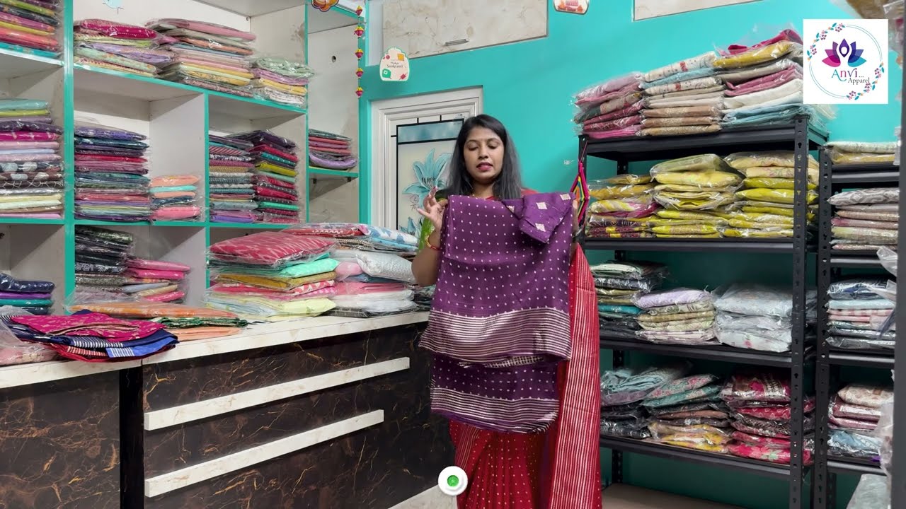@AnvisApparel 🔥 Ashadam Sale! Vibrant Red Bandhej Saree with Banarasi Blouse &ndash; Just ₹1250!