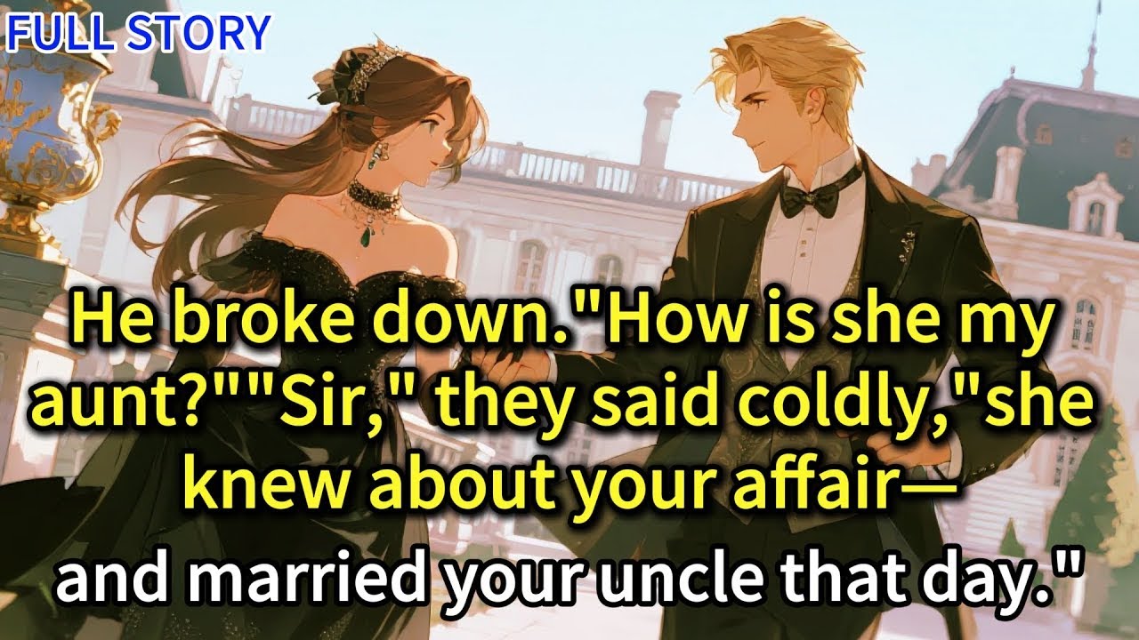 He broke down “How is she my aunt ”“Sir,” they said coldly,“she knew about your affair—and