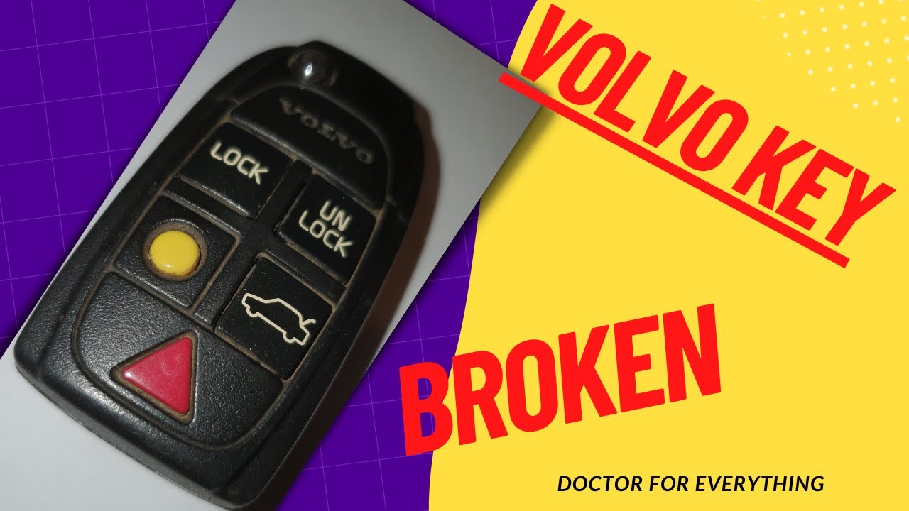 Volvo V70,  XC60,  XC90 - Tutorial How to Replace Old Car Key Shell With a New Key Shell And Battery