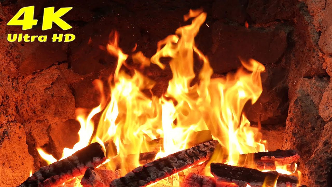 🔥 Winter Fireplace Night Ambience. Cabin Vibes With Crackling Fireplace, Forest Cabin With Fireplac