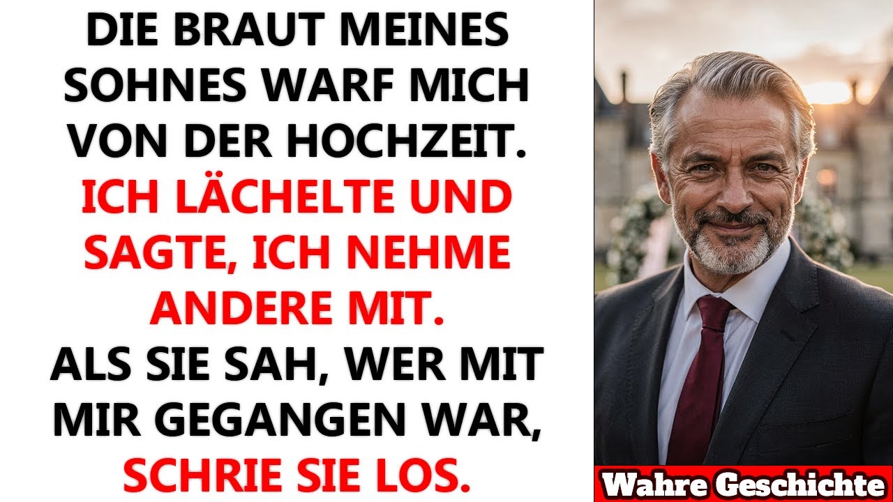 Die Braut meines Sohnes schrie auf der Hochzeit: „Raus hier!“ Ich ging, aber nicht allein…