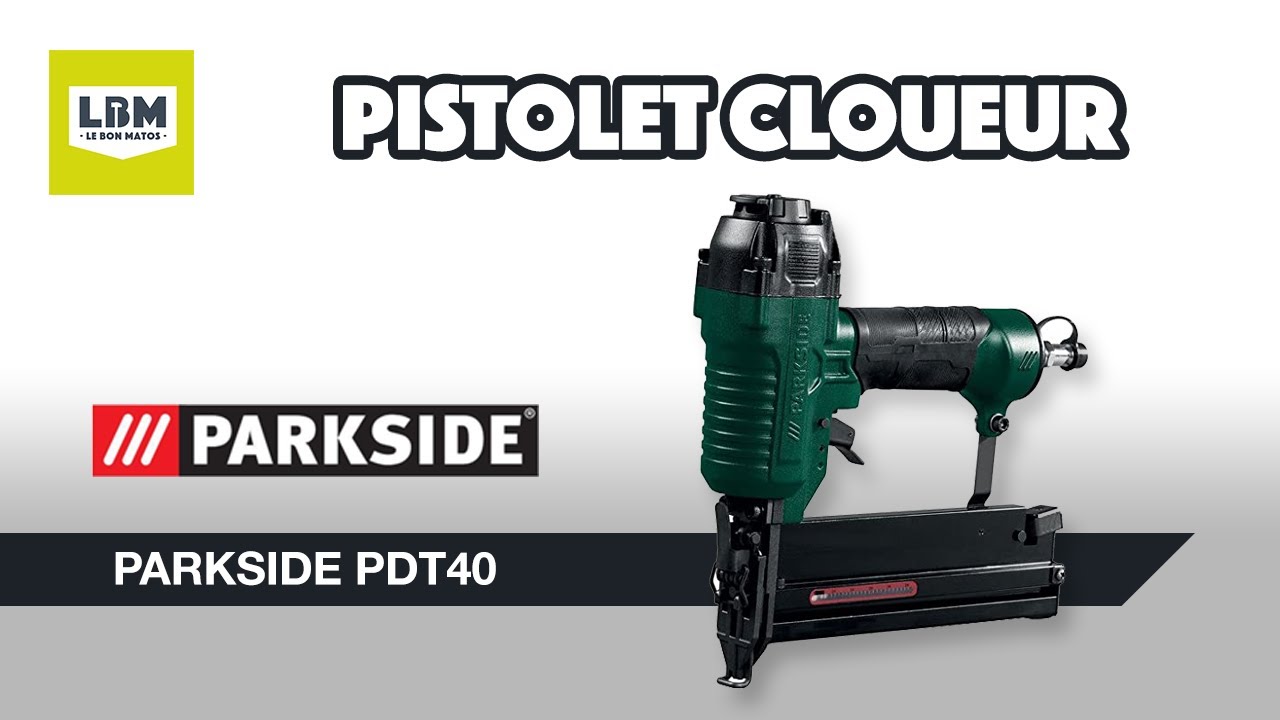 [Parkside] Agrafeuse, cloueuse à air comprimé Parkside PDT40 E4