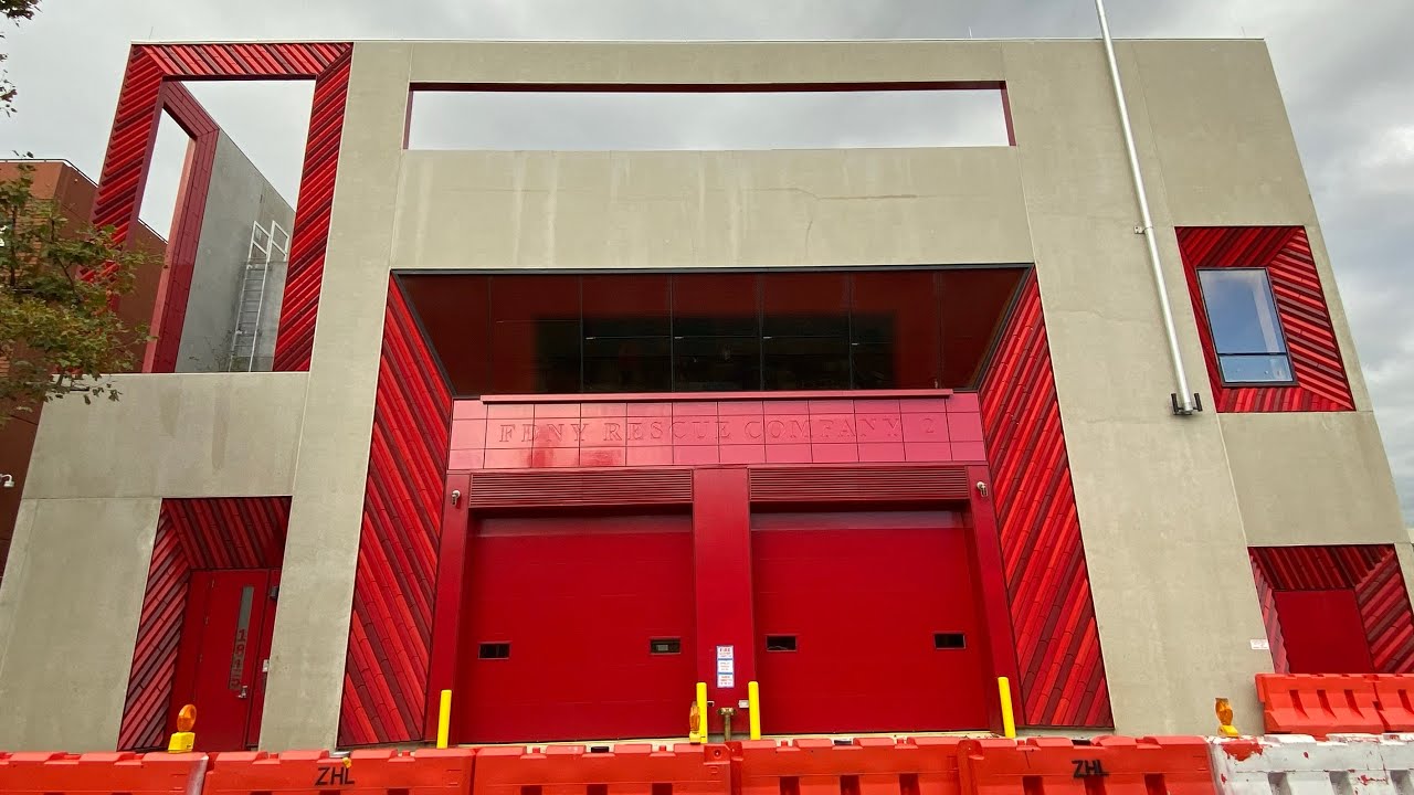 QUICK FOLLOWUP UPDATE VIDEO OF THE PROGRESSION ON CONSTRUCTION OF BRAND NEW FDNY RESCUE 2 FIREHOUSE.