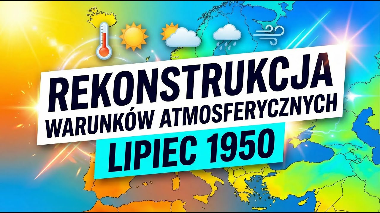 Zaglądamy w przeszłość: Wizualizacja warunków atmosferycznych nad Polską [1950]