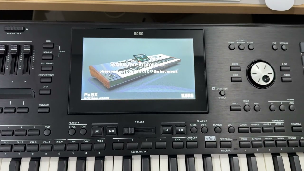 How to update  korg pa5x OS version 1.4.0 correctly