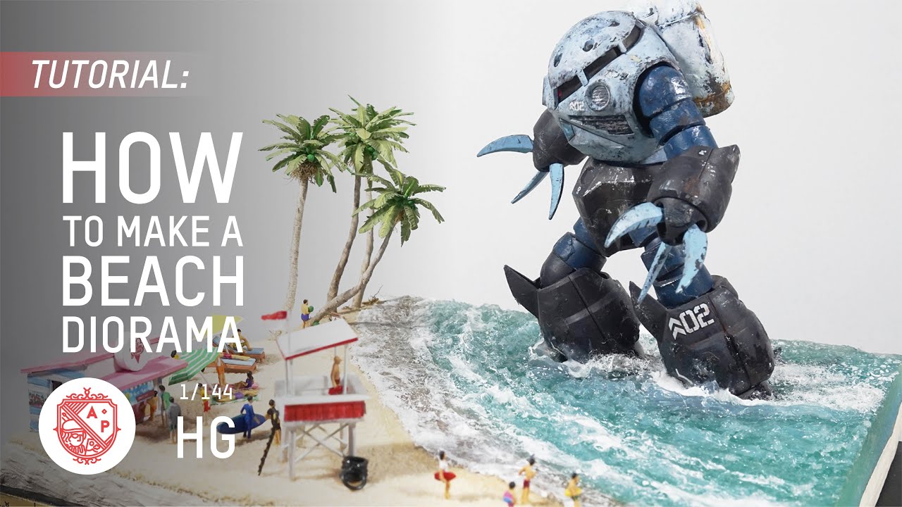 [TUTORIAL] How to Make a Beach Diorama with Gunpla Gundam