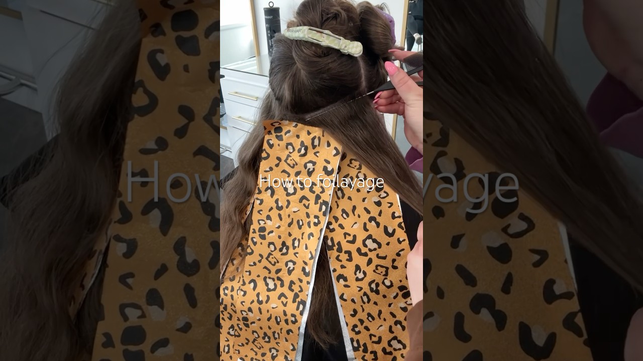 FOILAYAGE sectioning and placement 💫 #hairtutorial #foilayage #balayage #hairshorts #haireducation