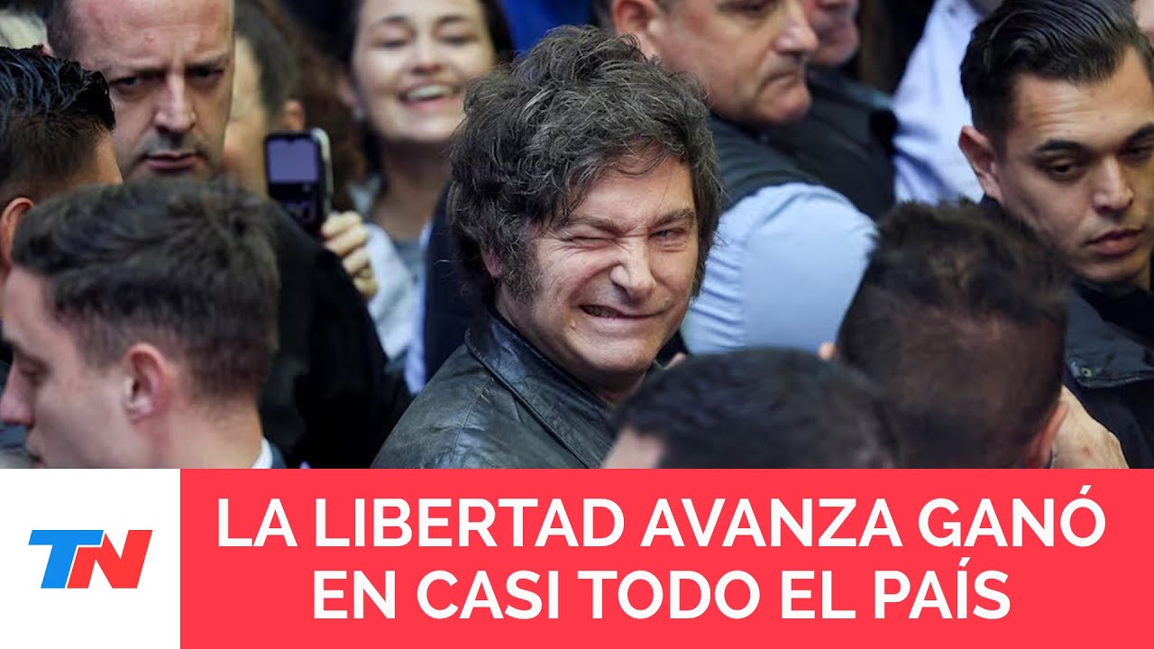 ELECCIONES LEGISLATIVAS: Sorpresivo triunfo de Javier Milei, ganó en casi todo el país