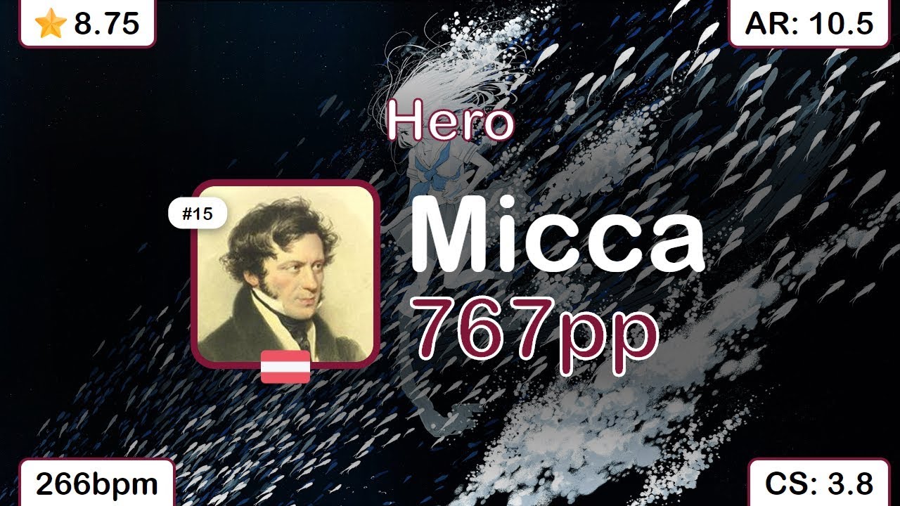 Micca | supercell - Hero [Sotarks' Wish] +HDDT 98.57% {#1 767pp FC} - osu!