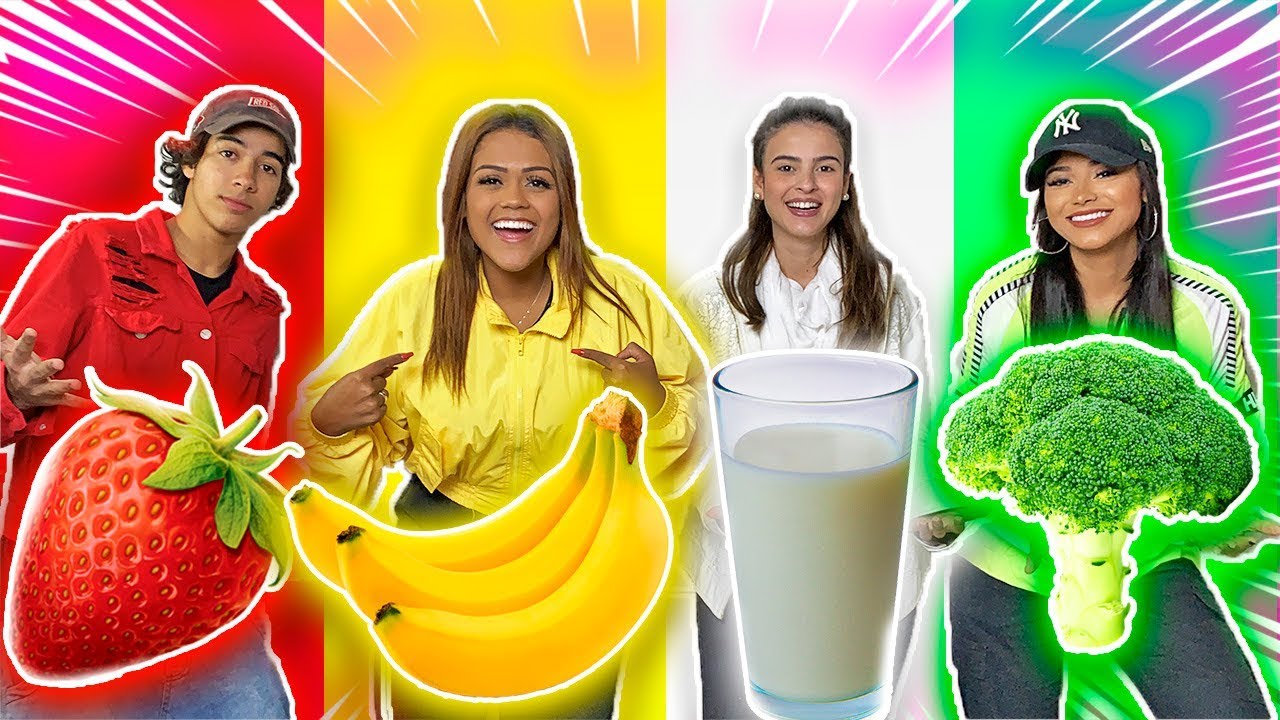 QUEM COME MAIS COMIDA COLORIDA ??? (CHALLENGE)
