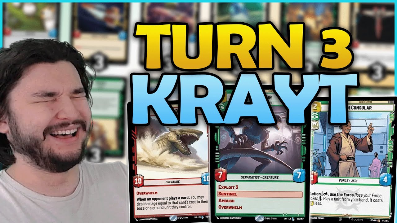 TURN 3 KRAYT! DUMBEST COMBO DECK EVER! | Star Wars Unlimited