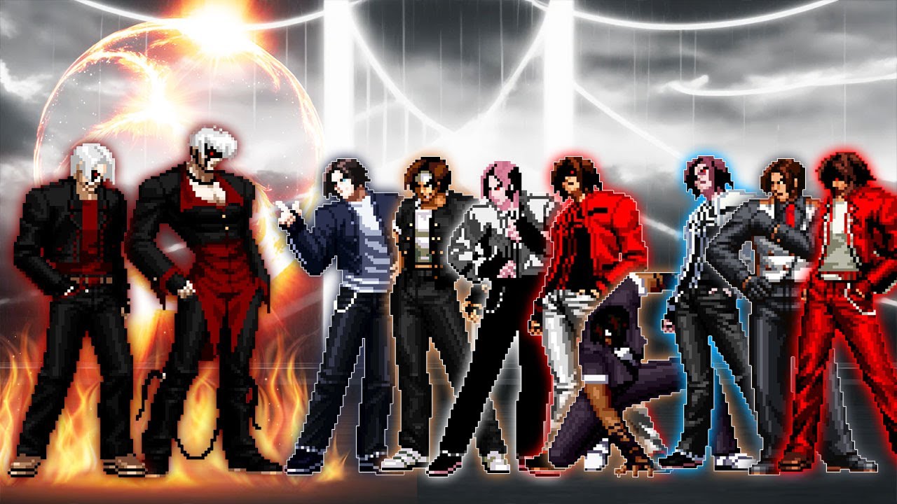 [KOF Mugen] Clone 30, 35 Team Vs 8 Kyo Kusanagi Team