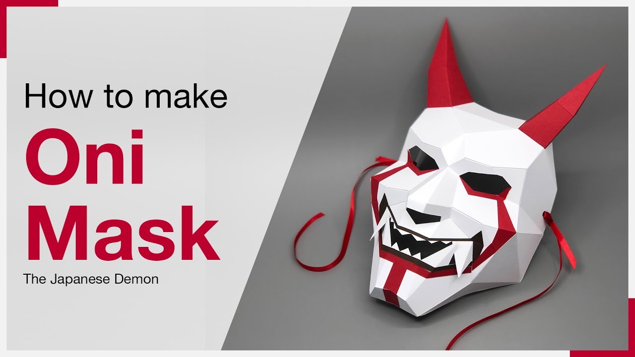 How to make an Oni Mask | Japanese Demon