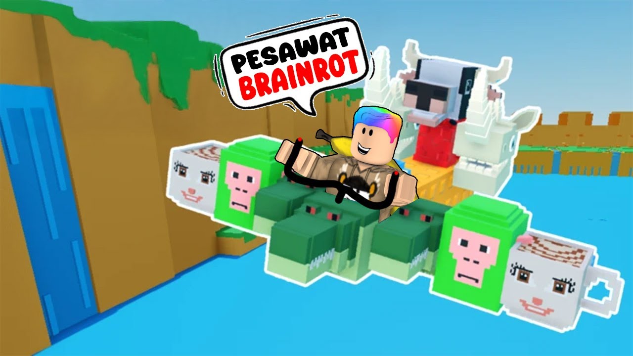AKU DAN SKOBI BUAT PESAWAT BRAINROT TERCEPAT DI DUNIA!!