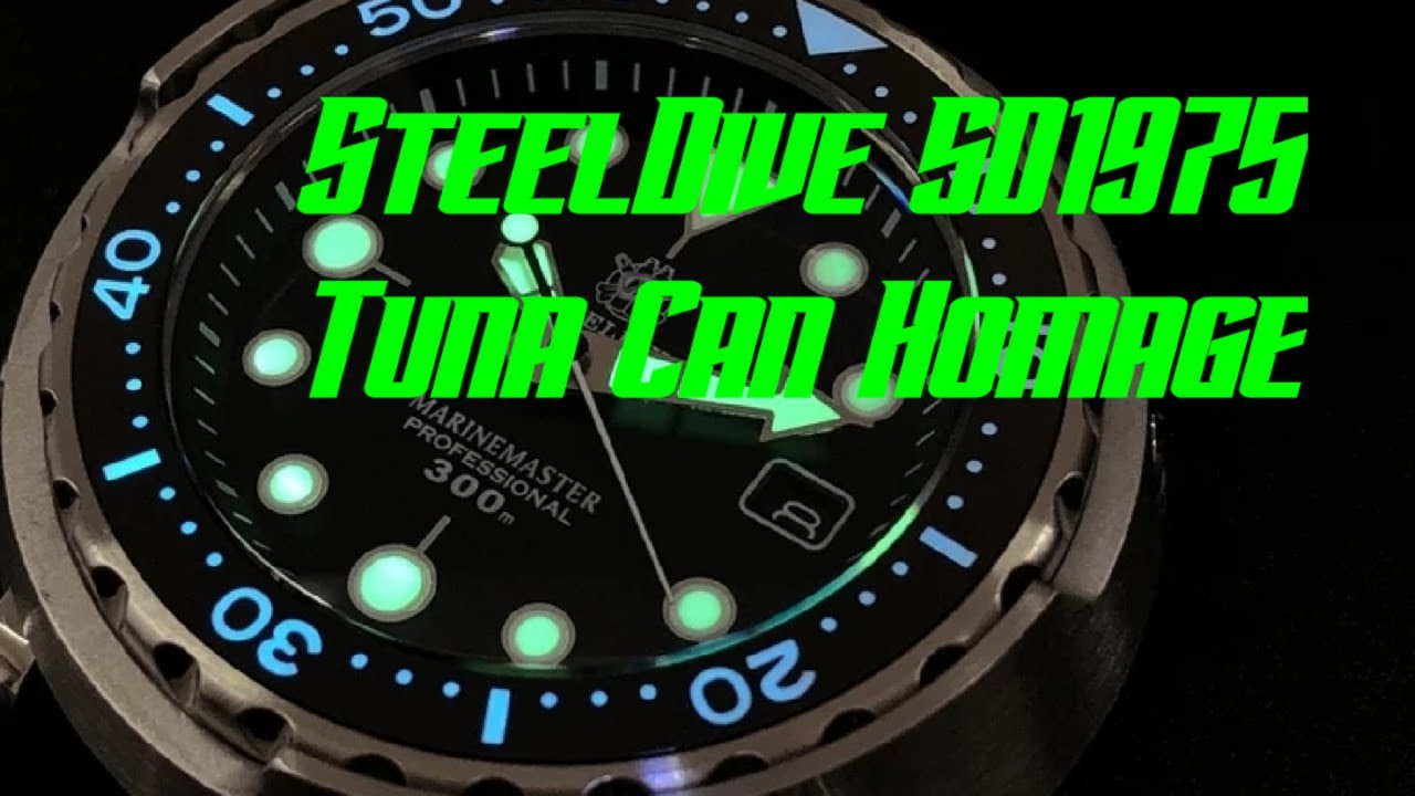 SteelDive SD1975 Tuna Homage - PVD & SS - The Watcher