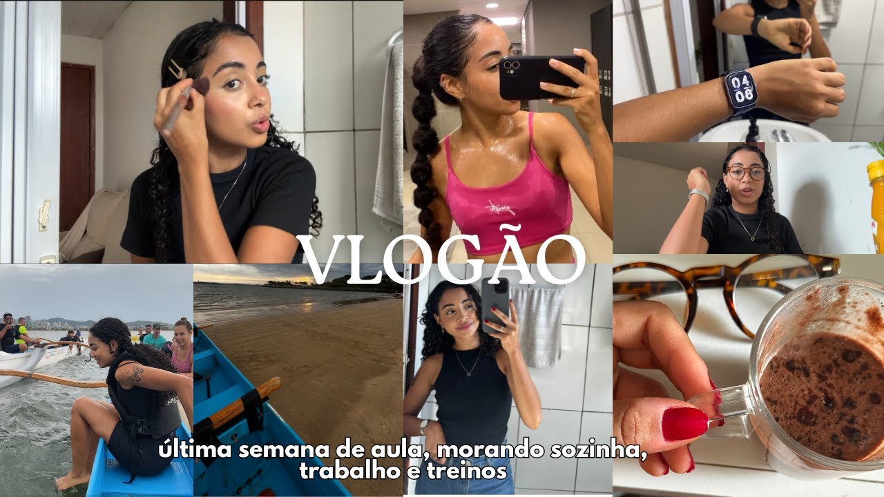 weekly vlog, últimos dias de aula da faculdade, papo sobre não ser perfeita em td, treino e publi
