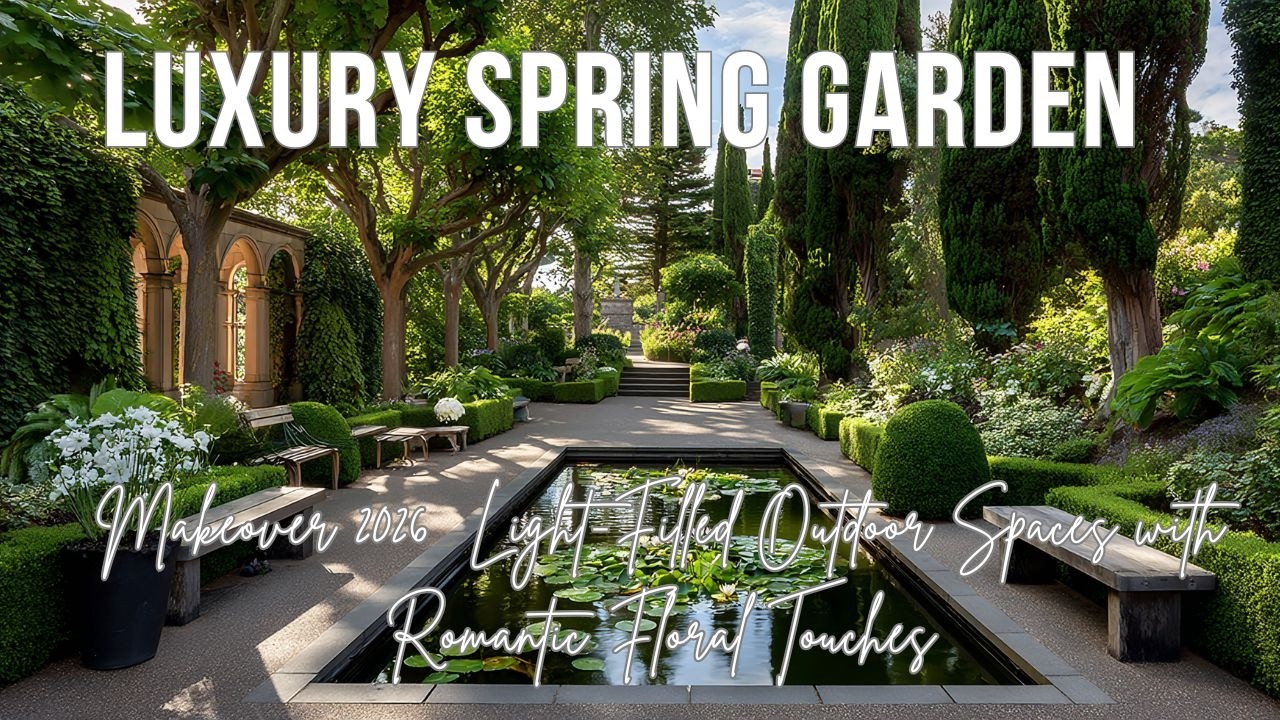 Luxury Spring Garden Makeover 2026  Light Filled Outdoor Spaces with Romantic Floral Touches