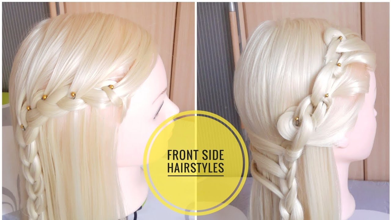 How to style Front Side Hair | open hair Hairstyles | For Wedding/ Party || EasyHairstyles