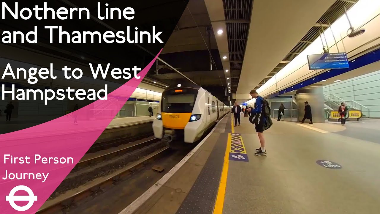 London Underground & Thameslink First Person Journey - Angel to West Hampstead