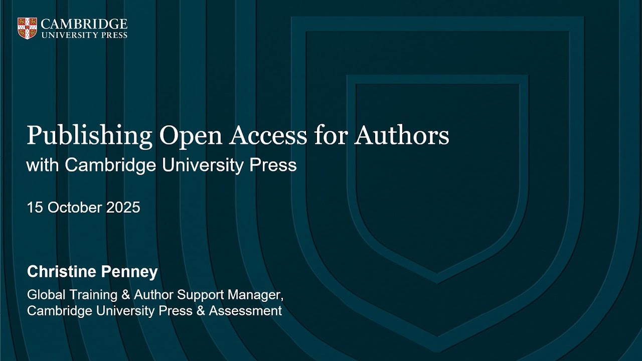 Publishing Open Access Overview for Authors - October 2025