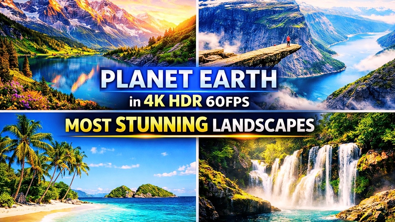The Most Beautiful Places on Planet Earth in 4K HDR 😍 | Cinematic Nature Film