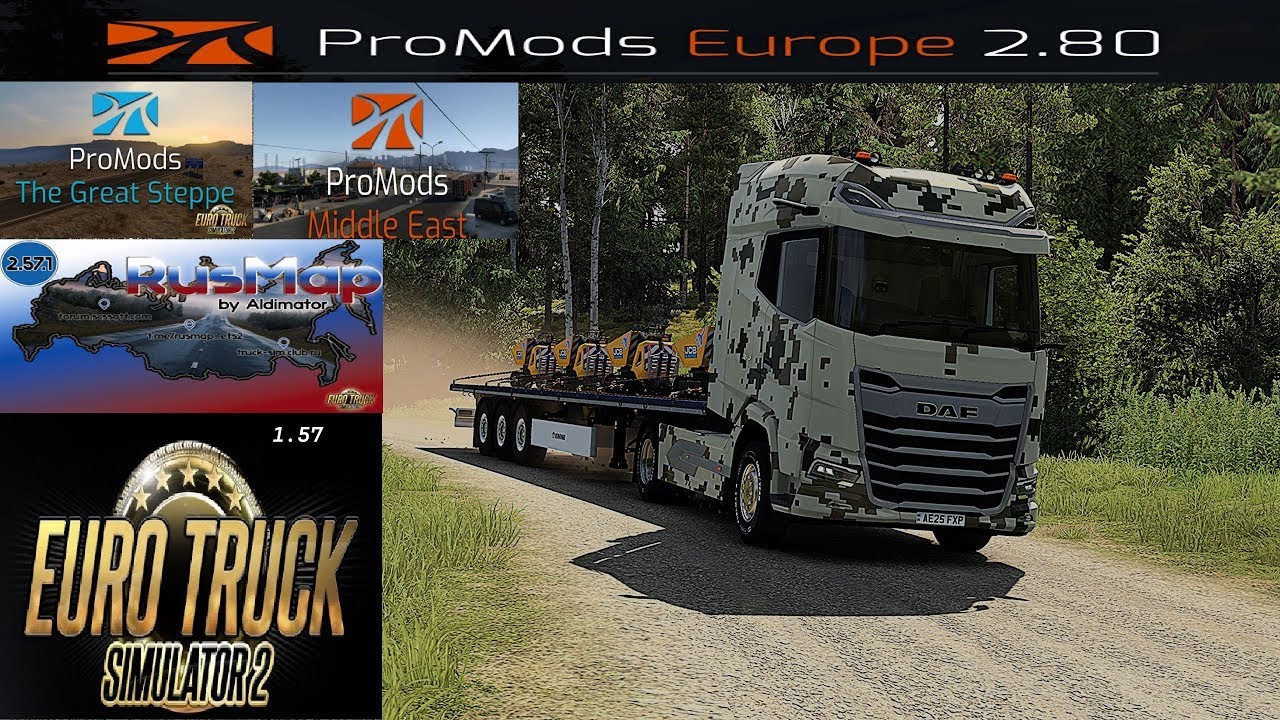 ETS2 1.57 Promods 2.80 Middle East and The Great Steppe With New Nordic Horizons DLC Part 11