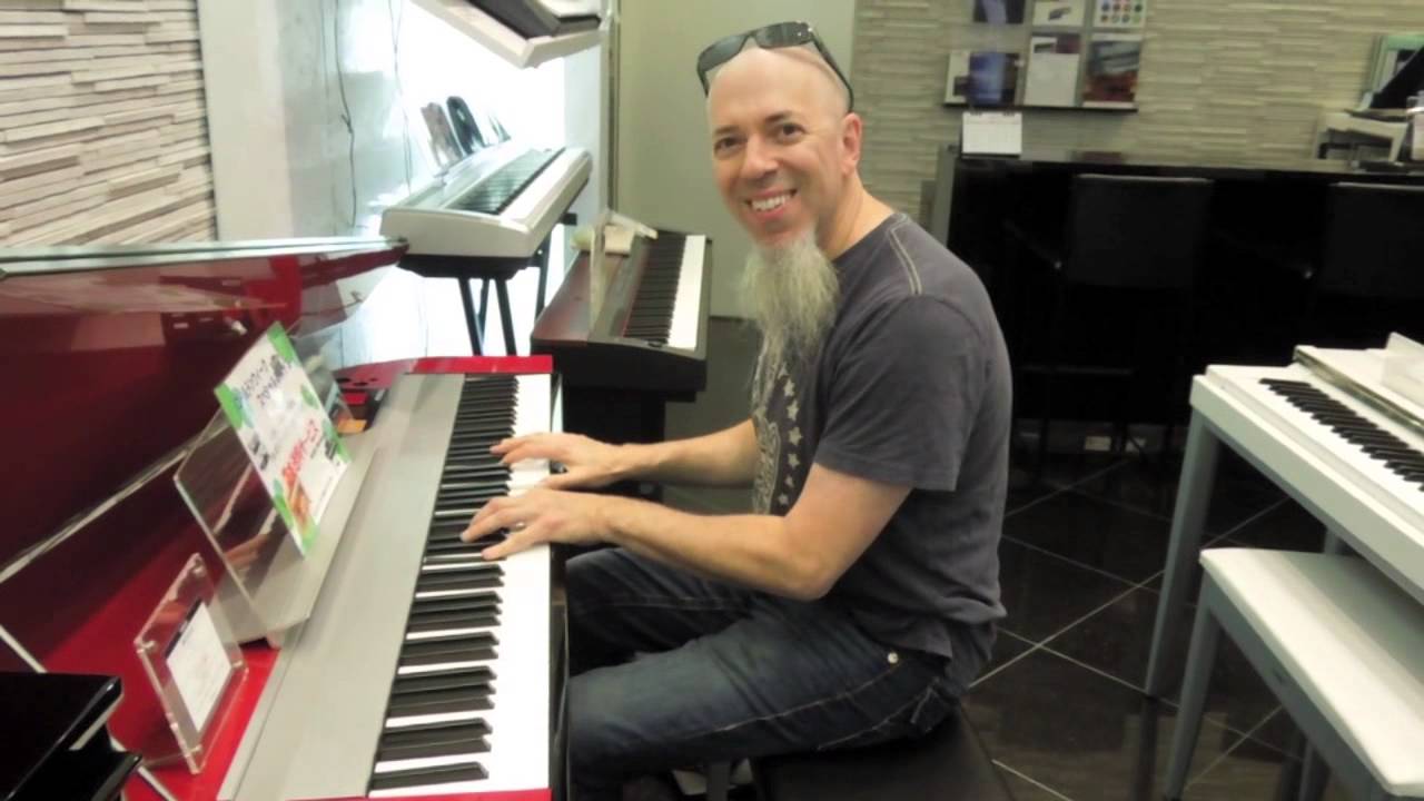 Jordan Rudess at Yamaha Music store,Ginza,Tokyo,Japan