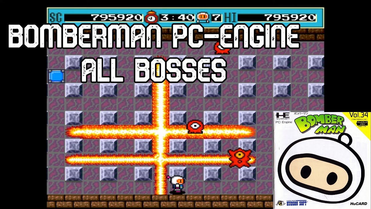 Bomberman (PC Engine/TG-16) - All Bosses