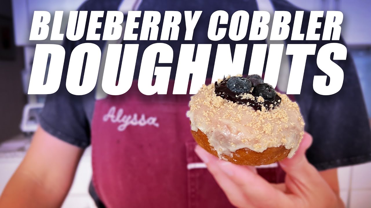 Blueberry Cobbler Doughnuts