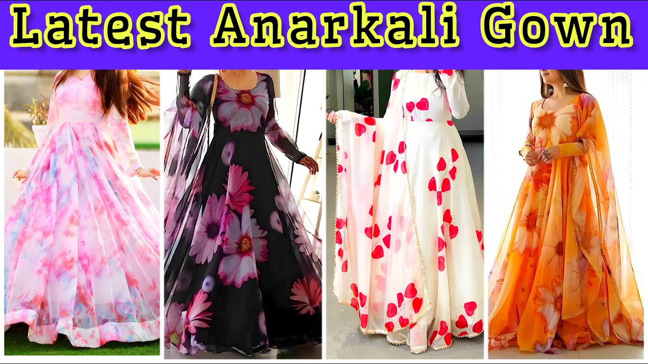 New Georgette Anarkali Gown | Anarkali Gown Dress | Georgette Anarkali Suit