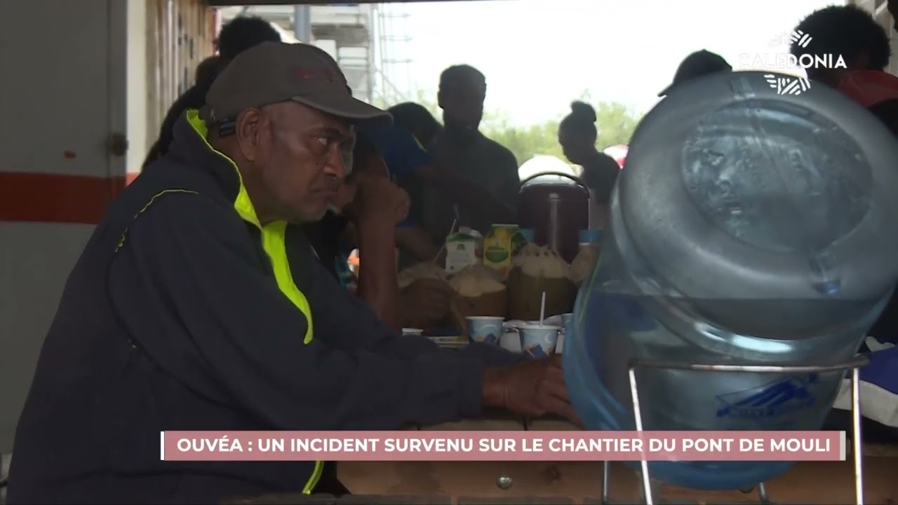 Ouv&eacute;a : un incident survenu sur le chantier du pont de Mouli