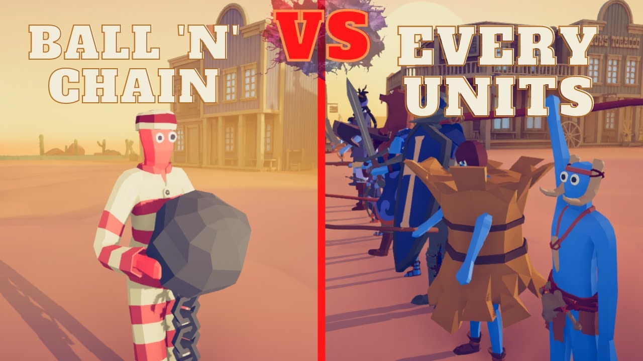🏹BALL 'N' CHAIN vs RANDOM UNITS🗡- Totally Accurate Battle Simulator - TABS