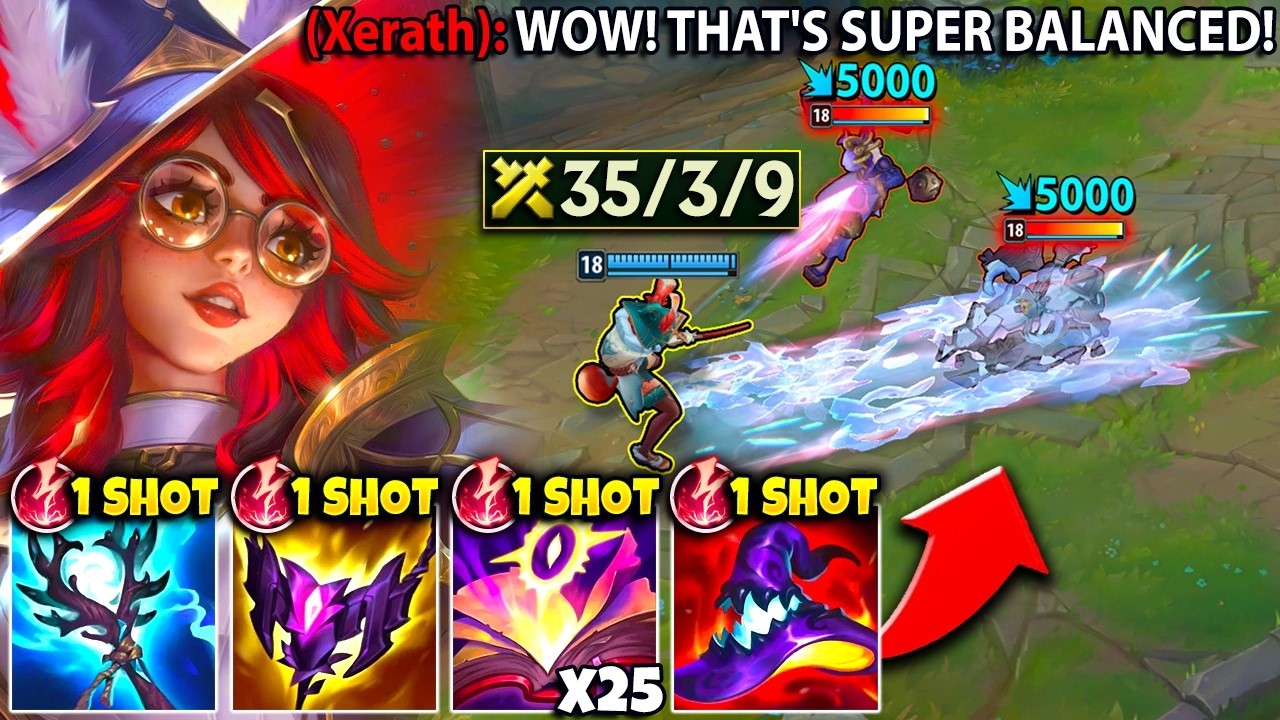 THIS ONE SHOT AURORA BUILD MAKES THE ENEMY XERATH RAGE! (I DROPPED 35 KILLS)