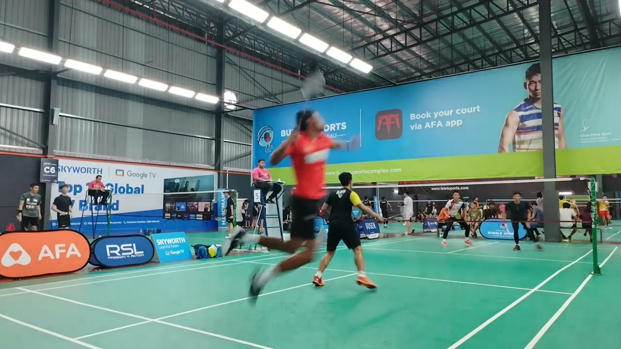tournament skyworth amatur : Wan Kluang/rota VS taufik/alif