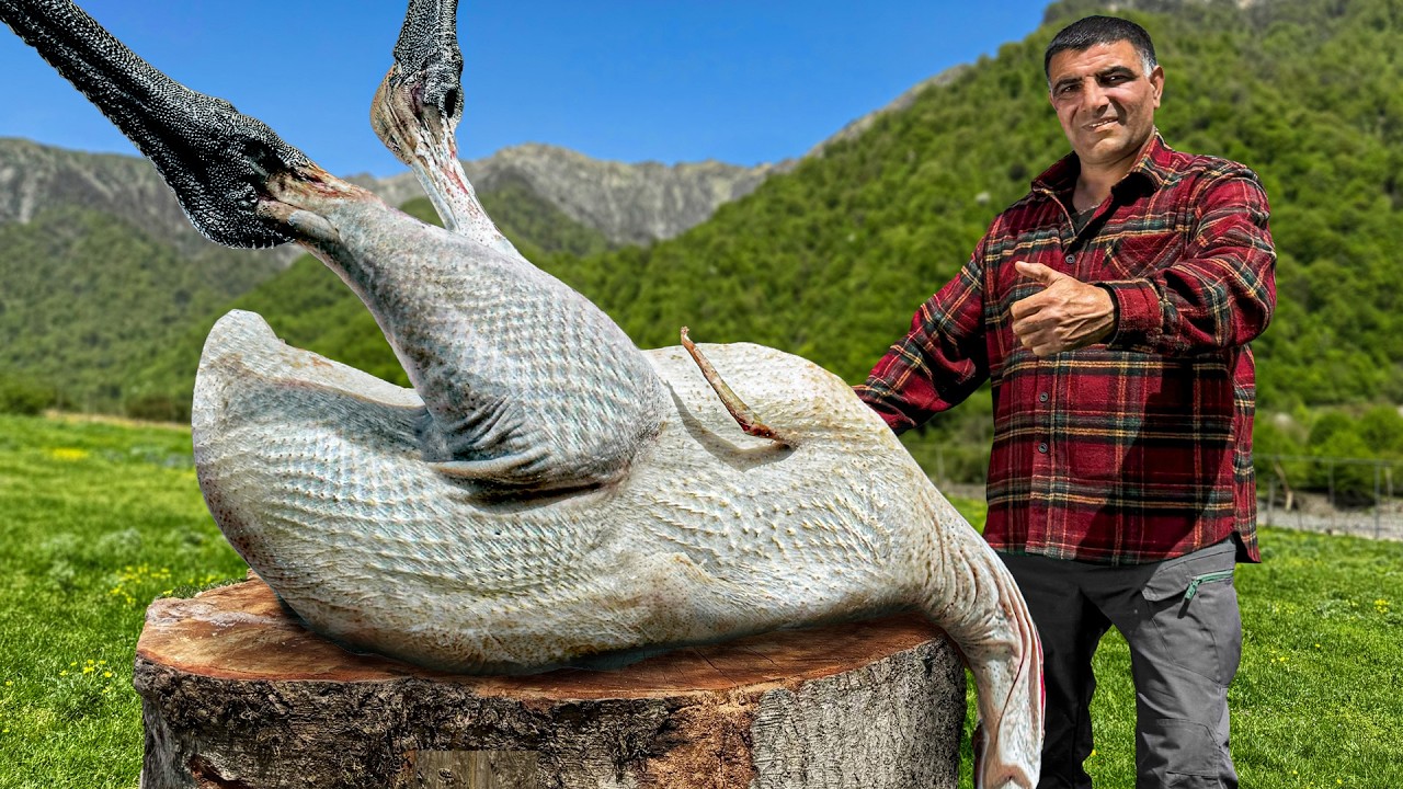 Cooking Incredible Dishes in a Faraway Mountain Village! Roasting a Huge Ostrich and Other Dishes