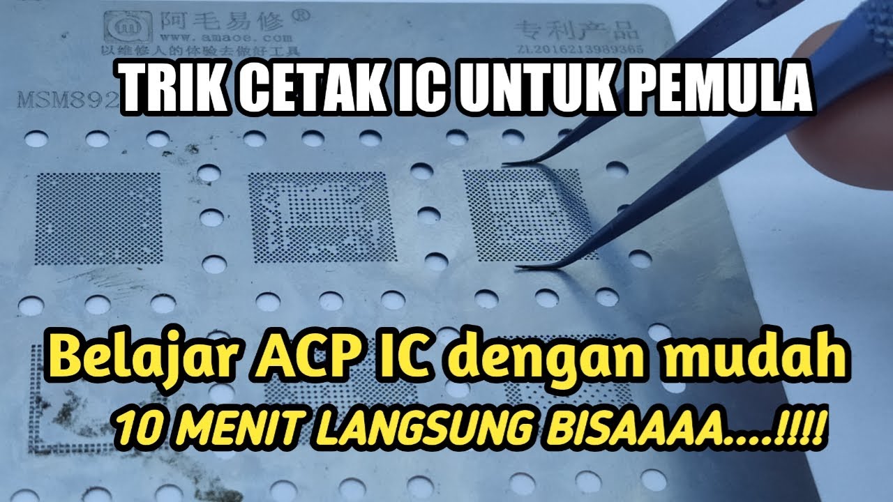cara cetak ulang ic , untuk pemula , di jamin langsung bisa