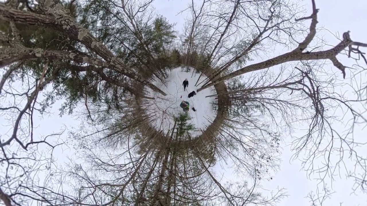 Lake Onteora snow shoe time lapse. 5 miles in 3 minutes Bluestone Wilderness area