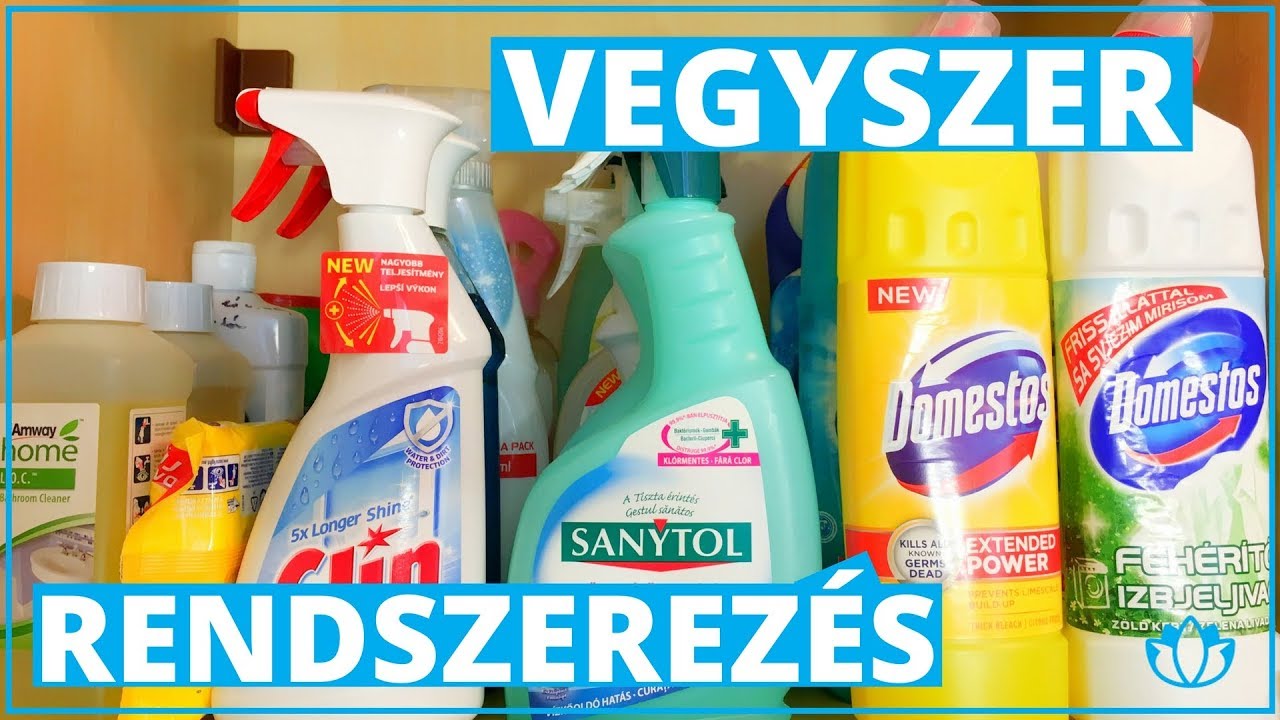 Vegyszer rendszerezés | A tisztítószerek tárolása az otthunkban