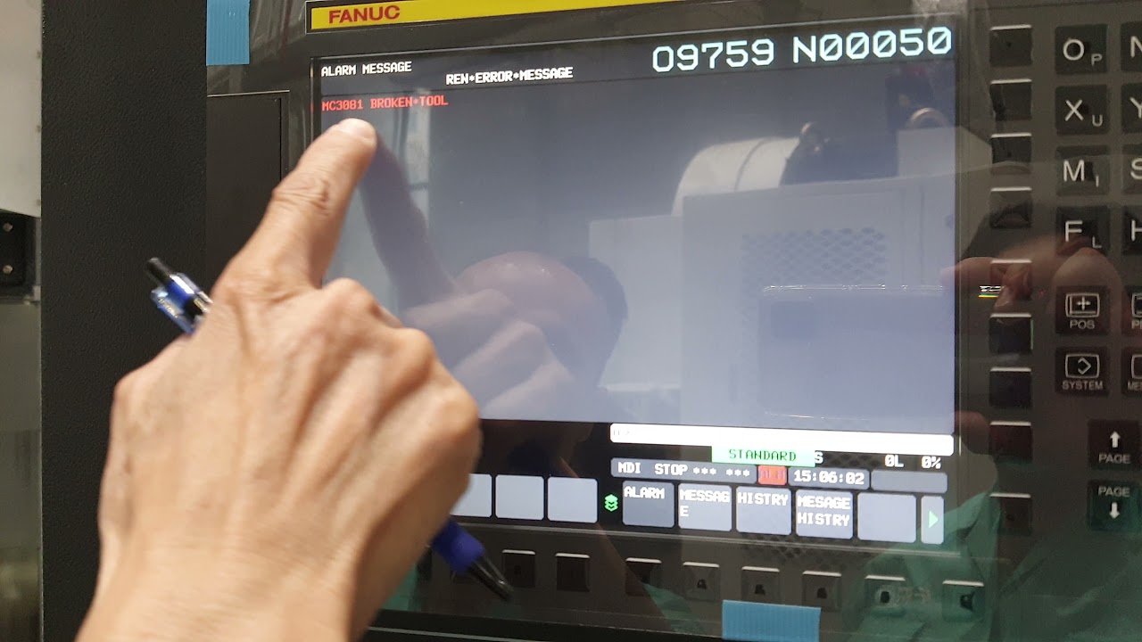 Renishaw TS-27R tool broken check (Fanuc) with simple M code